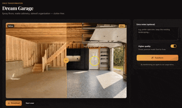 Garage Transformation